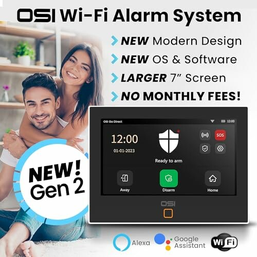 OSI Wi-Fi Alarm System Gen 2 with modern design and features.